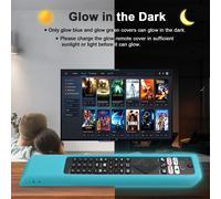 Coque en silicone pour télécommande Philips Smart TV, housse de protection coordonnante, 50PUS8106/12, 55PUS8106/12, 43PUS7406/12-Fluorescent Bleu