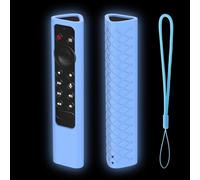 Coque en silicone pour télécommande TV Pro avec housse lavable résistante aux chocs et prise en main antidérapante pour une meilleure manipulation (bleu)
