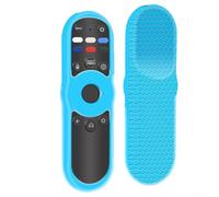 Coque en silicone pour télécommande VIZIO XRT270 texturée pour éviter les glissements tout en conservant l'accessibilité complète des boutons (bleu fluo)