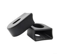 Coque en silicone pour vélo de montagne pour protéger vos manivelles contre les dommages tout en offrant une prise en main sûre pendant les promenades (noir)