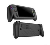 Coque en silicone pour Xbox et ROG Ally-X, résistante aux chocs et aux rayures, avec casquette rocker, en noir/blanc/rose (noir)