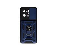 Coque en Silicone pour Xiaomi 13 Pro avec Bague Support Métallique Bleu nuit