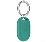 Coque en silicone pour Xiaomi Tag offrant une protection fiable et une fonction complète pour les modèles BLE et UWB avec porte-clés (vert)