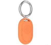 Coque en silicone pour Xiaomi Tag offrant une protection fiable et une fonction complète pour les modèles BLE et UWB avec porte-clés (orange)
