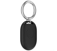 Coque en silicone pour Xiaomi Tag offrant une protection fiable et une fonction complète pour les modèles BLE et UWB avec porte-clés (noir)