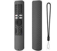 Coque en Silicone pour Xiaomi XMRM-ML Remote Case Coque protectrice antidérapante avec lanière Anti-dérapante (Gris foncé)