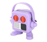 Coque en silicone pour Yoto Miniature (édition 2024) avec rangement de cartes, protection contre les chutes, matériau ABS et silicone durable, portable, design fin, pour enfants (violet)