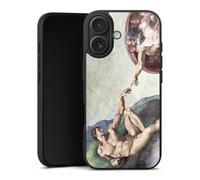 Coque en Silicone Premium Compatible avec Apple iPhone 17 Etui Silicone Coque Souple Michel-Ange ¼uvre d'art Peinture