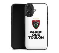 Coque en Silicone Premium Compatible avec Apple iPhone 17 Etui Silicone Coque Souple RC Toulon Logo Produit sous Licence Officielle