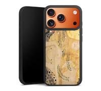 Coque en Silicone Premium Compatible avec Apple iPhone 17 Pro Etui Silicone Coque Souple Klimt ¼uvre d'art Serpents d'eau