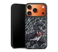 Coque en Silicone Premium Compatible avec Apple iPhone 17 Pro Etui Silicone Coque Souple Marvel Venom Méchant