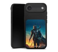 Coque en Silicone Premium Compatible avec Apple iPhone Air Etui Silicone Coque Souple Star Wars The Mandalorian Coucher du Soleil