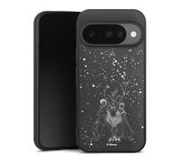 Coque en Silicone Premium Compatible avec Google Pixel 10 Pro Etui Silicone Coque Souple La Reine des neiges Look métallique Disney
