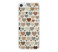 Coque en silicone renforcé imprimée compatible Apple iPod Touch 5 iPod Touch 6 Mur de coeurs