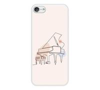 Coque en silicone renforcé imprimée compatible Apple iPod Touch 5 iPod Touch 6 Piano line art