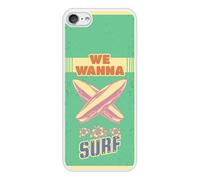 Coque en silicone renforcé imprimée compatible Apple iPod Touch 5 iPod Touch 6 We wanna surf