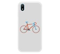 Coque en silicone renforcé imprimée compatible Huawei Y5 2019 Bike color Hipster