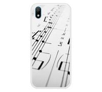 Coque en silicone renforcé imprimée compatible Huawei Y5 2019 Partition de musique