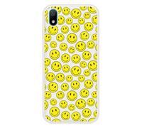 Coque en silicone renforcé imprimée compatible Huawei Y5 2019 Smiley