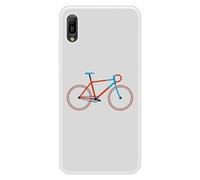 Coque en silicone renforcé imprimée compatible Huawei Y6 2019 Bike color Hipster