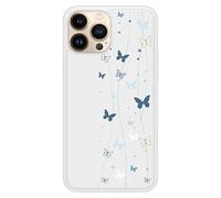 Coque en silicone renforcé imprimée compatible iPhone 13 Pro Max Butterfly