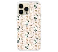 Coque en silicone renforcé imprimée compatible iPhone 14 Pro Max Jardin des songes