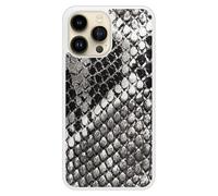 Coque en silicone renforcé imprimée compatible iPhone 14 Pro Max Texture Python