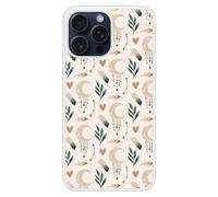 Coque en silicone renforcé imprimée compatible iPhone 15 Pro Max Jardin des songes