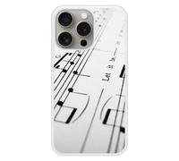 Coque en silicone renforcé imprimée compatible iPhone 15 Pro Partition de musique