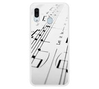 Coque en silicone renforcé imprimée compatible Samsung Galaxy A20 Partition de musique