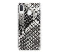 Coque en silicone renforcé imprimée compatible Samsung Galaxy A20e Texture Python
