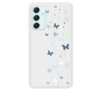 Coque en silicone renforcé imprimée compatible Samsung Galaxy A34 5G Butterfly