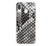 Coque en silicone renforcé imprimée compatible Samsung Galaxy A40 Texture Python