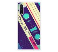 Coque en silicone renforcé imprimée compatible Samsung Galaxy Note 10 Cassette Vintage