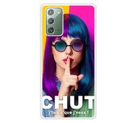 Coque en silicone renforcé imprimée compatible Samsung Galaxy Note 20 Chut