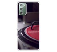 Coque en silicone renforcé imprimée compatible Samsung Galaxy Note 20 Platine