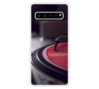 Coque en silicone renforcé imprimée compatible Samsung Galaxy S10 5G Platine
