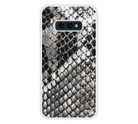 Coque en silicone renforcé imprimée compatible Samsung Galaxy S10e Texture Python