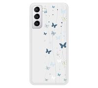 Coque en silicone renforcé imprimée compatible Samsung Galaxy S21 Butterfly