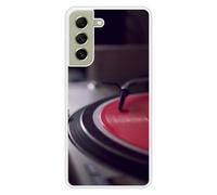 Coque en silicone renforcé imprimée compatible Samsung Galaxy S21 FE Platine
