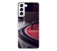 Coque en silicone renforcé imprimée compatible Samsung Galaxy S21 Platine