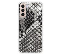 Coque en silicone renforcé imprimée compatible Samsung Galaxy S21 Plus Texture Python