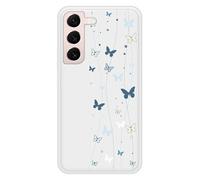 Coque en silicone renforcé imprimée compatible Samsung Galaxy S22 Butterfly