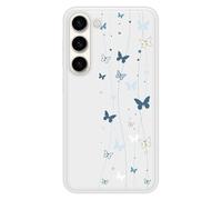 Coque en silicone renforcé imprimée compatible Samsung Galaxy S23 Butterfly