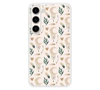 Coque en silicone renforcé imprimée compatible Samsung Galaxy S23 Jardin des songes