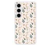 Coque en silicone renforcé imprimée compatible Samsung Galaxy S24 Jardin des songes