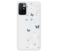 Coque en silicone renforcé imprimée compatible Xiaomi Redmi 10 Butterfly