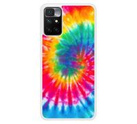 Coque en silicone renforcé imprimée compatible Xiaomi Redmi 10 Tie Dye Spirale