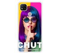 Coque en silicone renforcé imprimée compatible Xiaomi Redmi 9C Chut