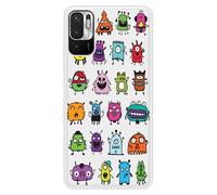 Coque en silicone renforcé imprimée compatible Xiaomi Redmi Note 10 5G Alien